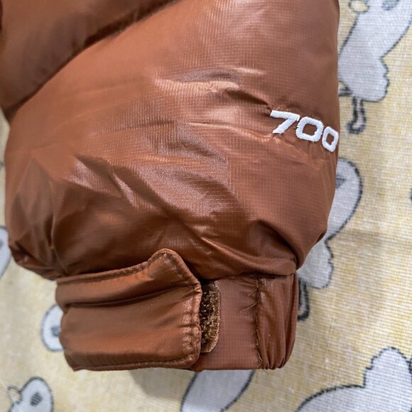Women's Short Brown The North Face Down Jacket - Picture 5 of 11